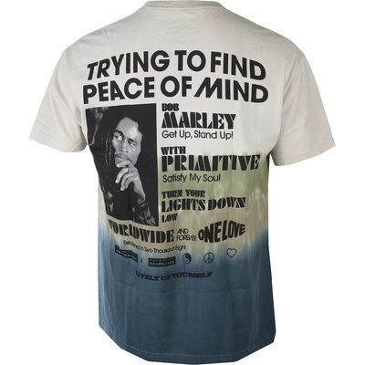 PRIMITIVE мъжка тениска PRIMITIVE х BOB MARLEY - Get Together с пране - пясък - papfa2282-snd