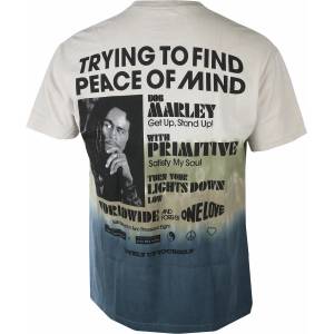 PRIMITIVE мъжка тениска PRIMITIVE х BOB MARLEY - Get Together с пране - пясък - papfa2282-snd