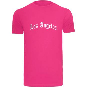 Mister Tee Тениска Los Angeles Wording Tee hibiskus pink XXLUB-MT1578-02534 - Черен, размер M