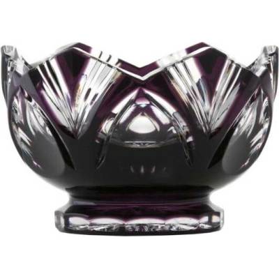 Bohemia Crystal Mísa Lotos fialová 104 mm