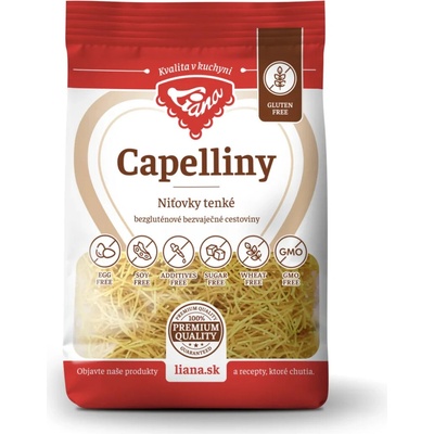 Liana Capelliny Niťovky tenké cestoviny bezgluténové 200 g
