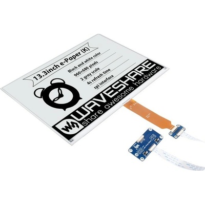 Waveshare 960×680, 13.3inch E-Ink display HAT (K) for Raspberry Pi, SPI interface