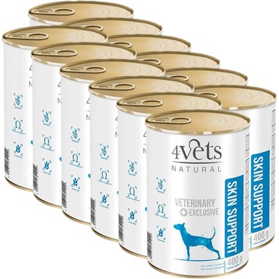 4Vets NATURAL Veterinary Exclusive SKIN SUPPORT 12 x 400 г