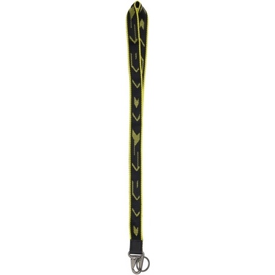 Snúrka na krk KEY HOLDER LONG, SPIDI černá/žlutá fluo