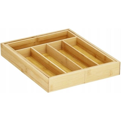 Verk 27056 Bambusový organizér do zásuvky, 7 priehradiek, 39 cm