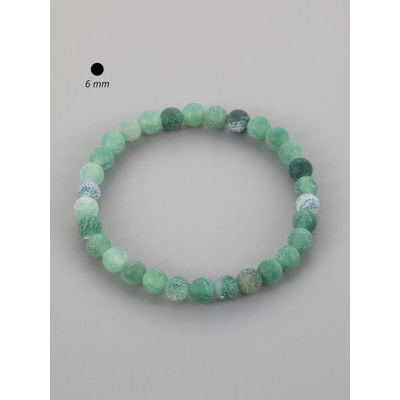 Prosperk Elegantní náramek z matného zeleného achátu S3510