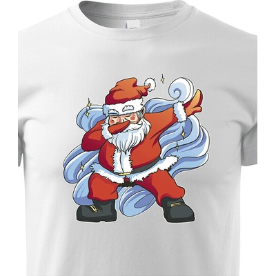 Dětské tričko Vánoční Santa 1 Bílá Velikost Canvas Bezvatriko.cz 2157