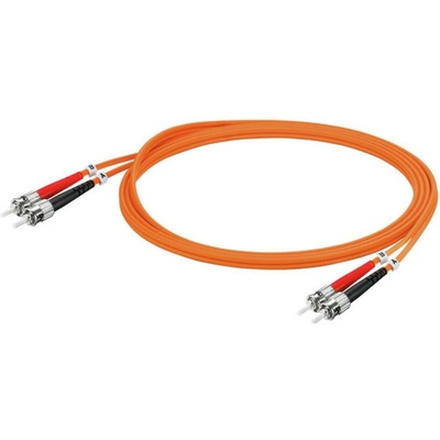 Weidmüller 1433990010 optické vlákno LWL prepojovací [1x ST zástrčka - 1x ST zástrčka] 50/125 µ Multimode OM2 1m