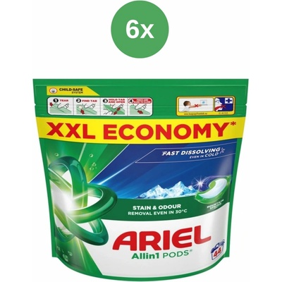 Ariel All in1 Pods Mountain Spring prací kapsule 6 x 44 PD