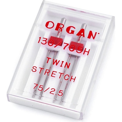 Dvojjehly Stretch 75/2,5 Organ Varianta: nikl, Balení: 1 krab.
