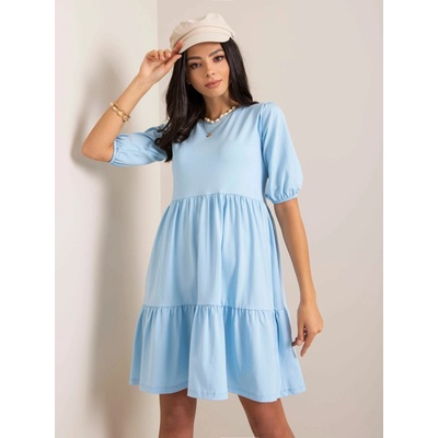 Rue Paris dámske šaty Perla RV-SK-5587.93 light blue
