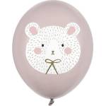 Party Deco Латексов Балон с Полярно Мече, Топло Сиво (sb14p-315-013)