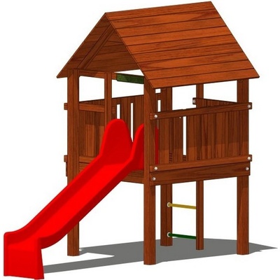 Playground System DĚTSKÉ HŘIŠTĚ sestava se skluzavkou Robin A (v.p. 1 m)