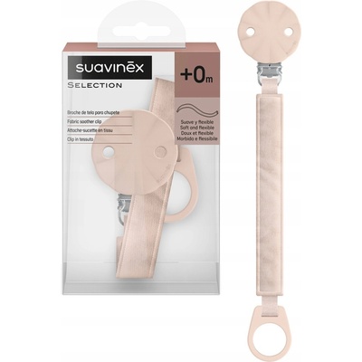 Suavinex Wonderland klip na dudlík se stuhou růžová – Sleviste.cz