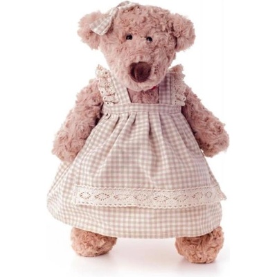 Lumpin Лумпин Мече Лумпинка в рокля - каро, средна 43 см