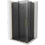 Mexen Velar L Duo плъзгаща се душ кабина 100 x 90 см, графит, злато - 871-100-090-02-43-50 (871-100-090-02-43-50)