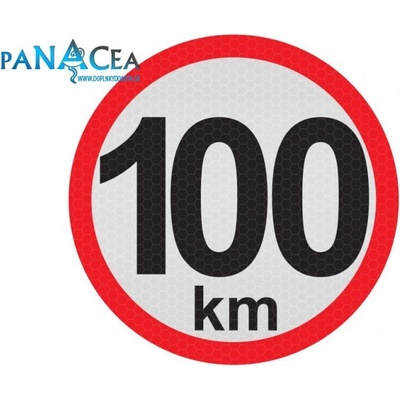 Samolepka reflexná - Obmedzená rýchlosť 100 (C5)