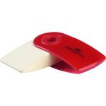 Faber-Castell SLEEVE мини гумичка в червен или син пластмасов държач FC182411 (FC182411)