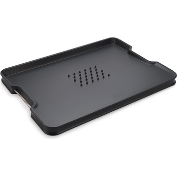 Joseph Joseph Дъска за рязане Cut&Carve Plus с дръжки L черна (60208)