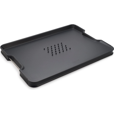 Joseph Joseph Дъска за рязане Cut&Carve Plus с дръжки L черна (60208)