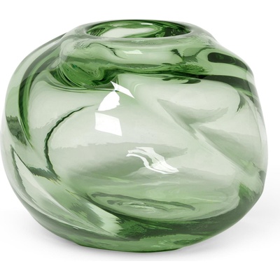 Ferm Living Ваза Water Swirl кръгла от рециклиран материал светлозелена (1104264445)