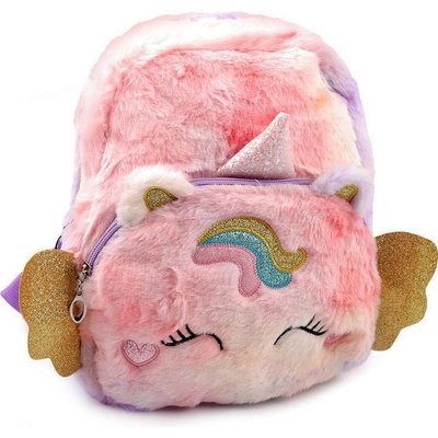 Stoklasa jednorožec plyšový 28x32 cm Fialová