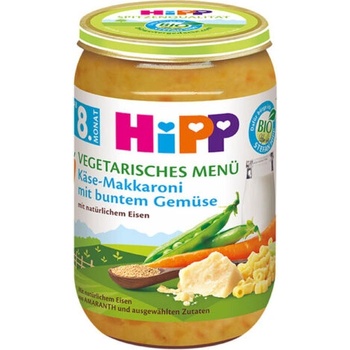 Image 1 of HiPP Био Пюре HiPP Макарони, сирене и зеленчуци 220 гр. - 8+ месеца