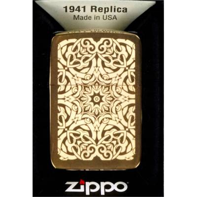Zapaľovač Zippo 1941 Replika Ornament Brúsený mosadz