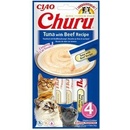 Granule pre mačky INABA Churu Tuna with Beef Recipe 4 x 14 g