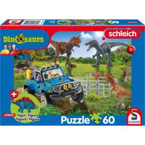 Schmidt Spiele - Puzzle Prehistoric Giants + figure - 40 - 99 piese