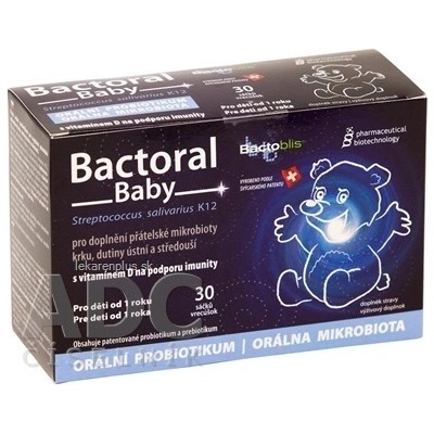 favea Bactoral Baby s Vitamínom D vrecúška pre deti od 1 roka 1x30 ks