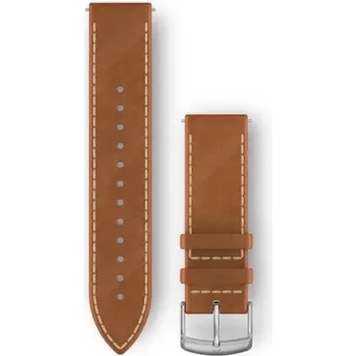 Garmin Бързоосвобождаваща се каишка (20 мм) - Tan Italian Leather с Silver 010-12691-0A (010-12691-0A)