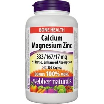 Webber Naturals Calcium, Magnesium, Zinc/ Калций, Магнезий и Цинк х 200 каплети (3867 WN)