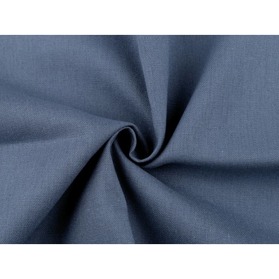 Ľanová látka s viskózou Farba: 16 (21) modrá jeans