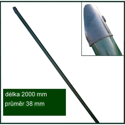 Vzpěra plotová Ideal poplastovaná Zn+PVC + spojovací materiál – 2000×38 mm