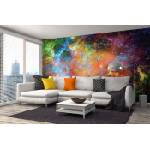 DIMEX ART Самозалепваща се флизелинова фототапета галактични елементи 375 x 250 см
