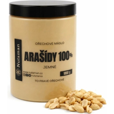 Nutsman Arašídové máslo jemné 100% 1 kg