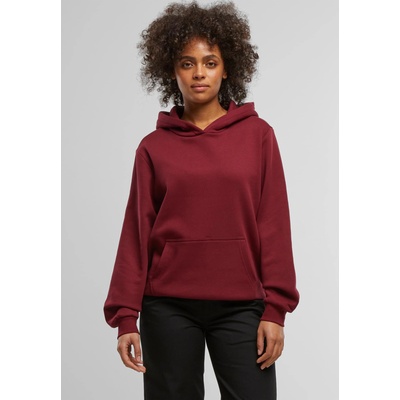 Urban Classics Суичър Ladies Organic Loose Brushed Fleece Hoody burgundy XSUB-TB7435-00606 - Камуфлаж, размер XL