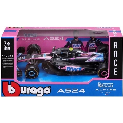BBURAGO FORMULE F1 BWT Alpine Team A524 2024 Pierre Gaslymodel 18-38219 1:43