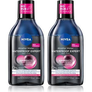 Nivea Micellar Waterproof почистваща мицеларна вода изгодна опаковка