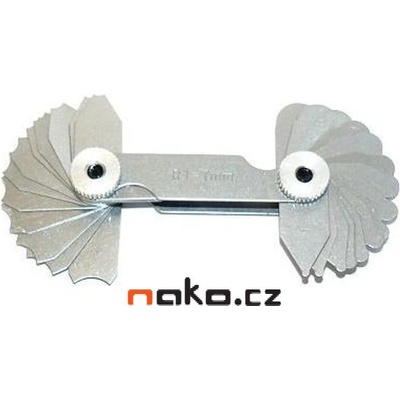 Kinex Měrka radiusová čsn 253816 1-7mm sada 34ks 1140