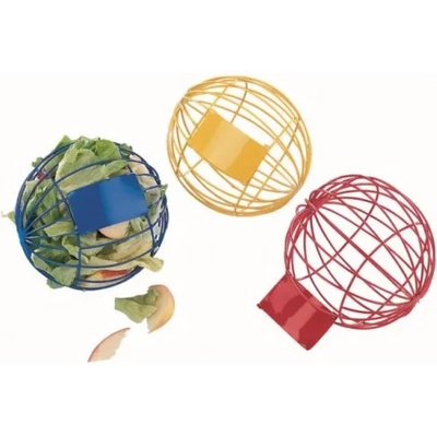 NOBBY Топка за храна за гризачи метална 10 см различни цветове nobby Германия 81051