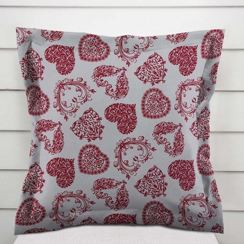 Biante s lemom PML-095 Vínové srdcia na sivom 35 x 45 cm