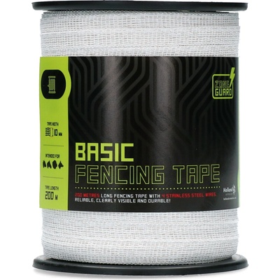 Páska na oplocení ZoneGuard 10 mm Basic bílá 200 m