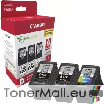 Canon Комплект 3бр. мастилени касети Canon PG-540L x2 / CL-541XL Photo Value Pack 5224B015AA