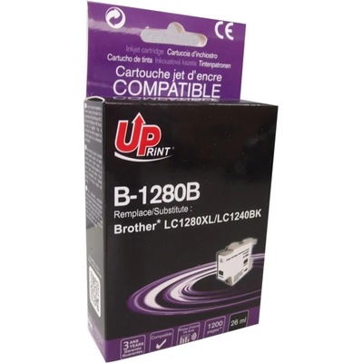 Compatible Мастилница uprint lc1280xl/1240/1220, brother, Черен (lf-ink-brot-lc1240b-up)