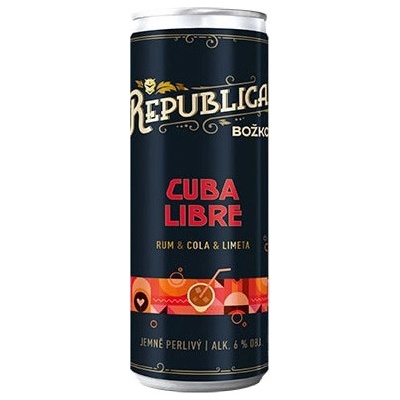 Republica Cuba Libre Rum Cola Limetka 6% 0,25 ml (plech) – Zboží Dáma