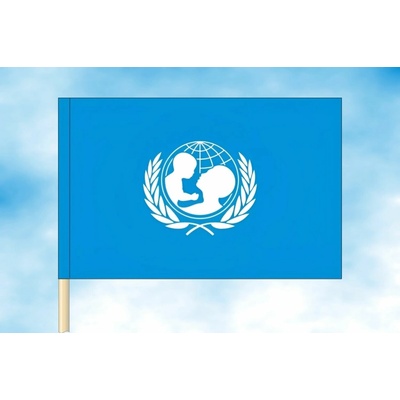 LIBEA, s.r.o. Vlajka UNICEF Rozměr: 30×45 cm, Uchycení: Návlek na žerď