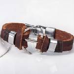 HARAHU Мъжка гривна ad-2801 - Тип 1 / Кафява kp2801