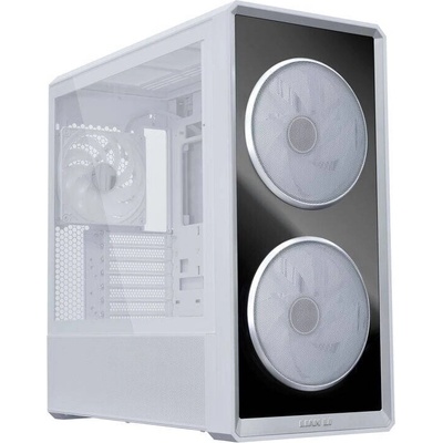 Кутия Lian Li LANCOOL 217 INF RGB Mid-Tower, Tempered Glass, E-ATX, Бял, 3 fans included (G99.LAN217INFW.00)